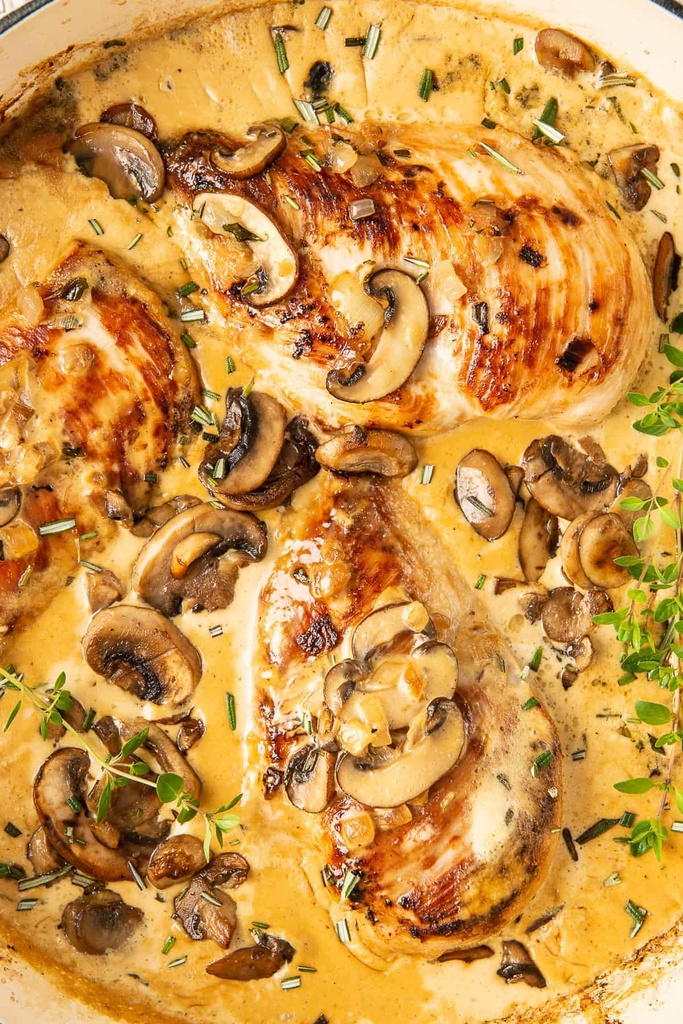 Mushroom Chicken Piccata